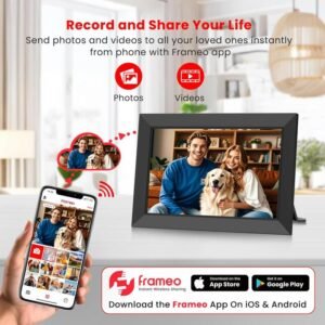 10.1″ WiFi Digital Picture Frame – HD IPS Touchscreen with 32GB Storage